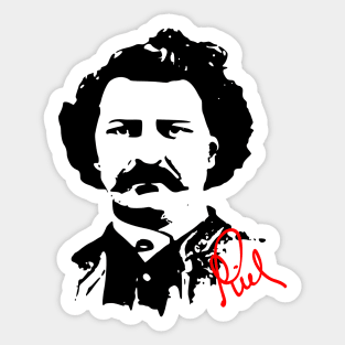 Louis Riel - Metis Leader - Manitoba Canada History Sticker